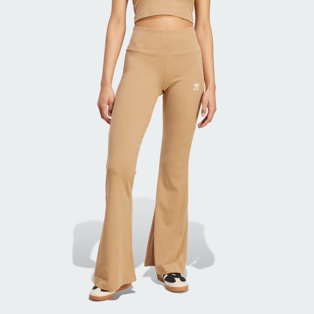 Essentials Rib Flared Leggings Product Image