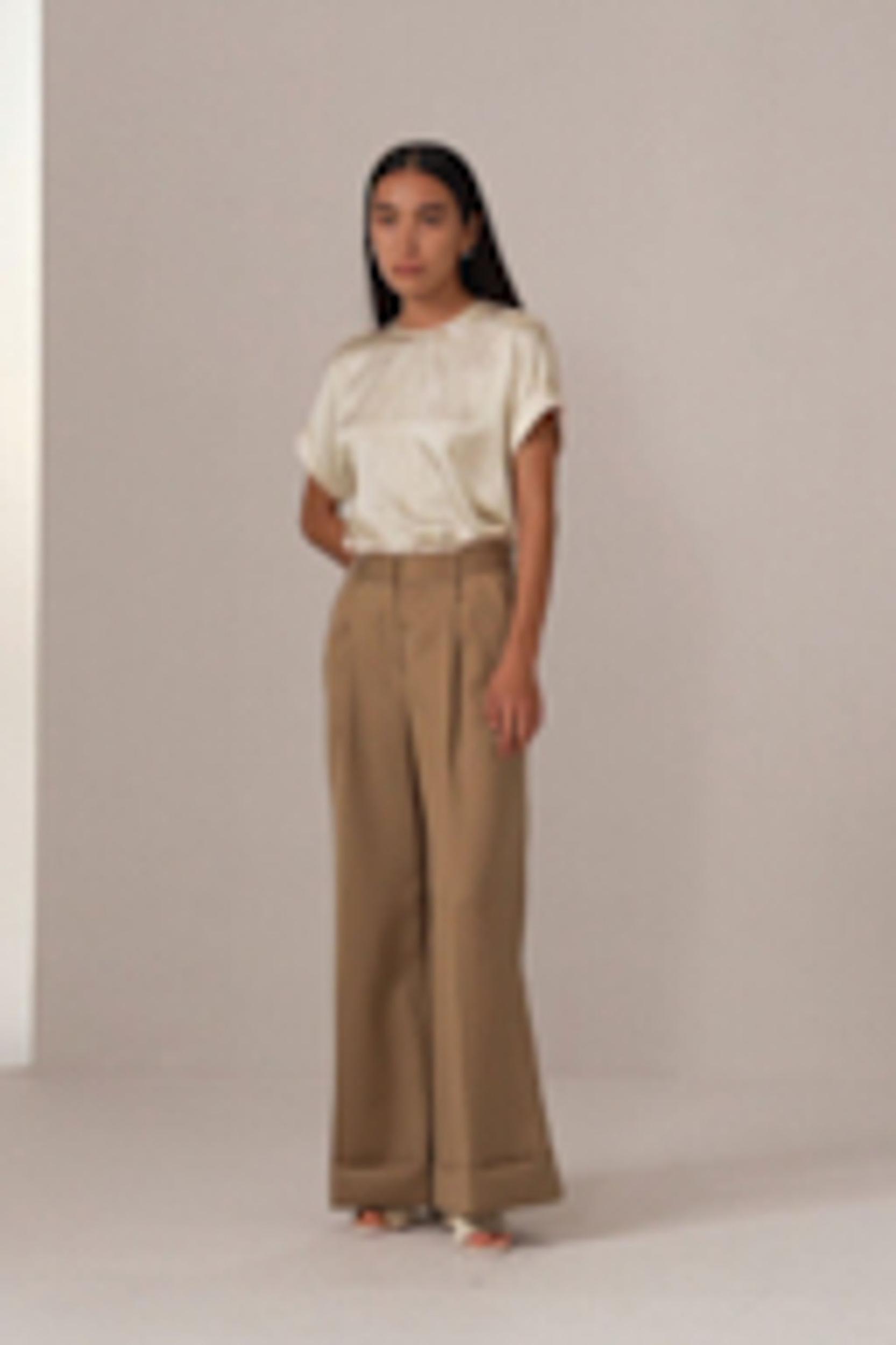 Pearl Satin Silk Top Product Image