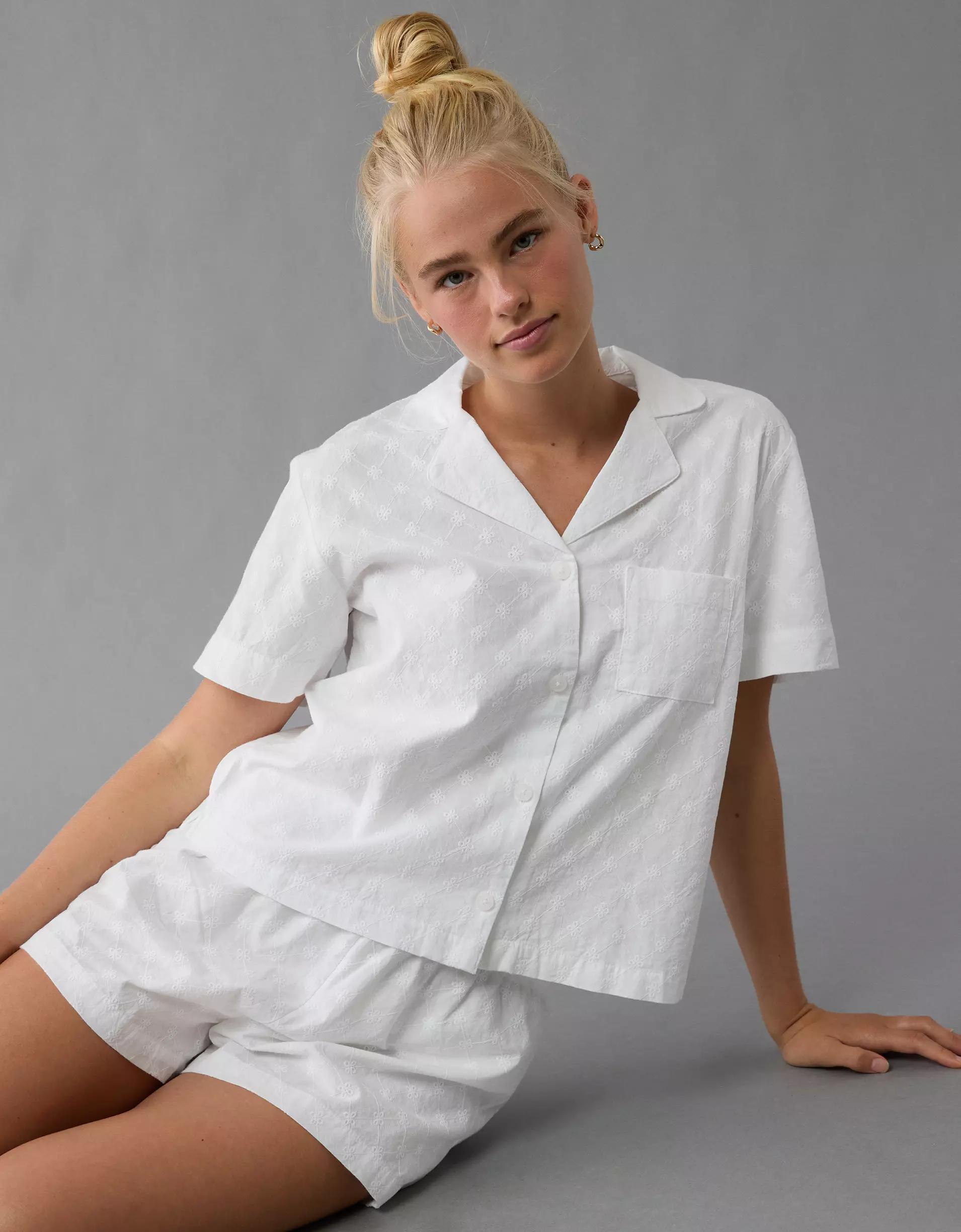 AE Eyelet Button-Up PJ Set Product Image