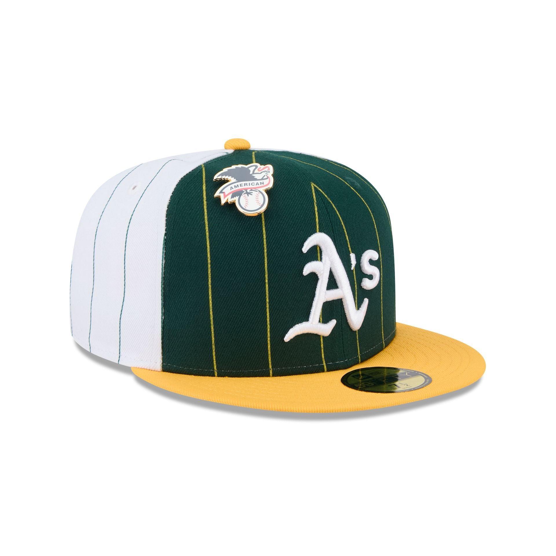 Athletics Pinstripe League Pin 59FIFTY Fitted Hat Male Product Image