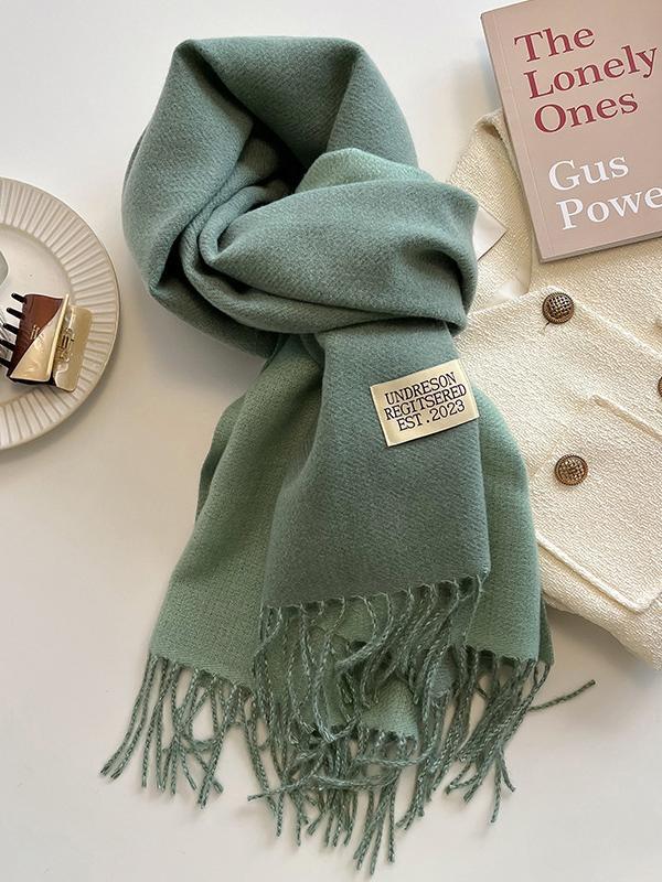 Keep Warm Tasseled Shawl&Scarf Product Image