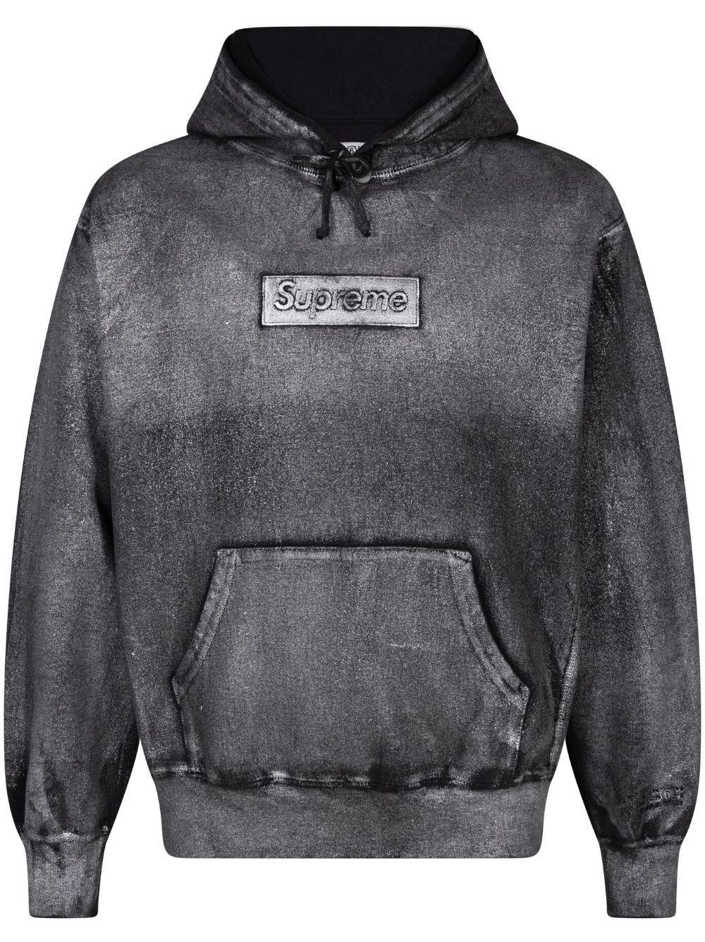 x MM6 Maison Margiela foil box logo hoodie Product Image