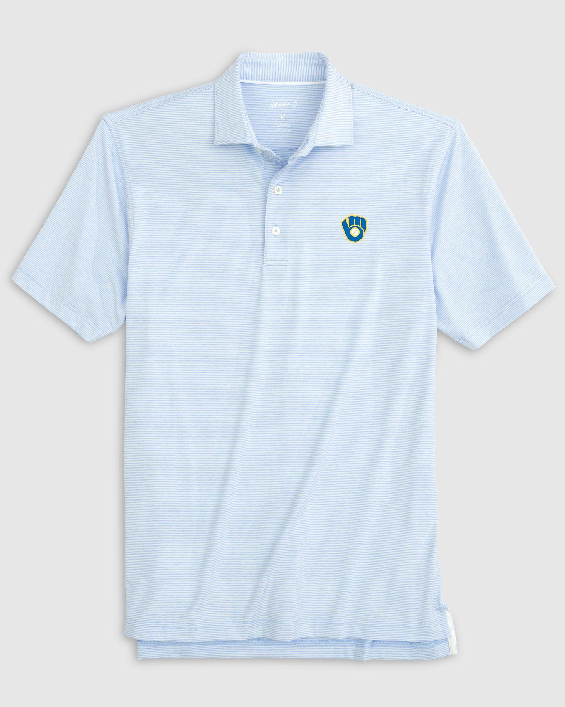 Georgetown Lyndonn Striped Jersey Performance Polo Product Image