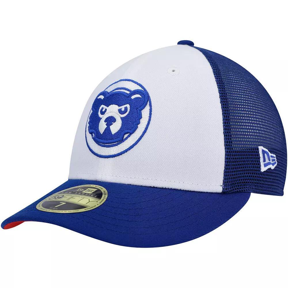Men's New Era White/Royal Chicago Cubs 2023 On-Field Batting Practice Low Profile 59FIFTY Fitted Hat, Size: 7 Product Image