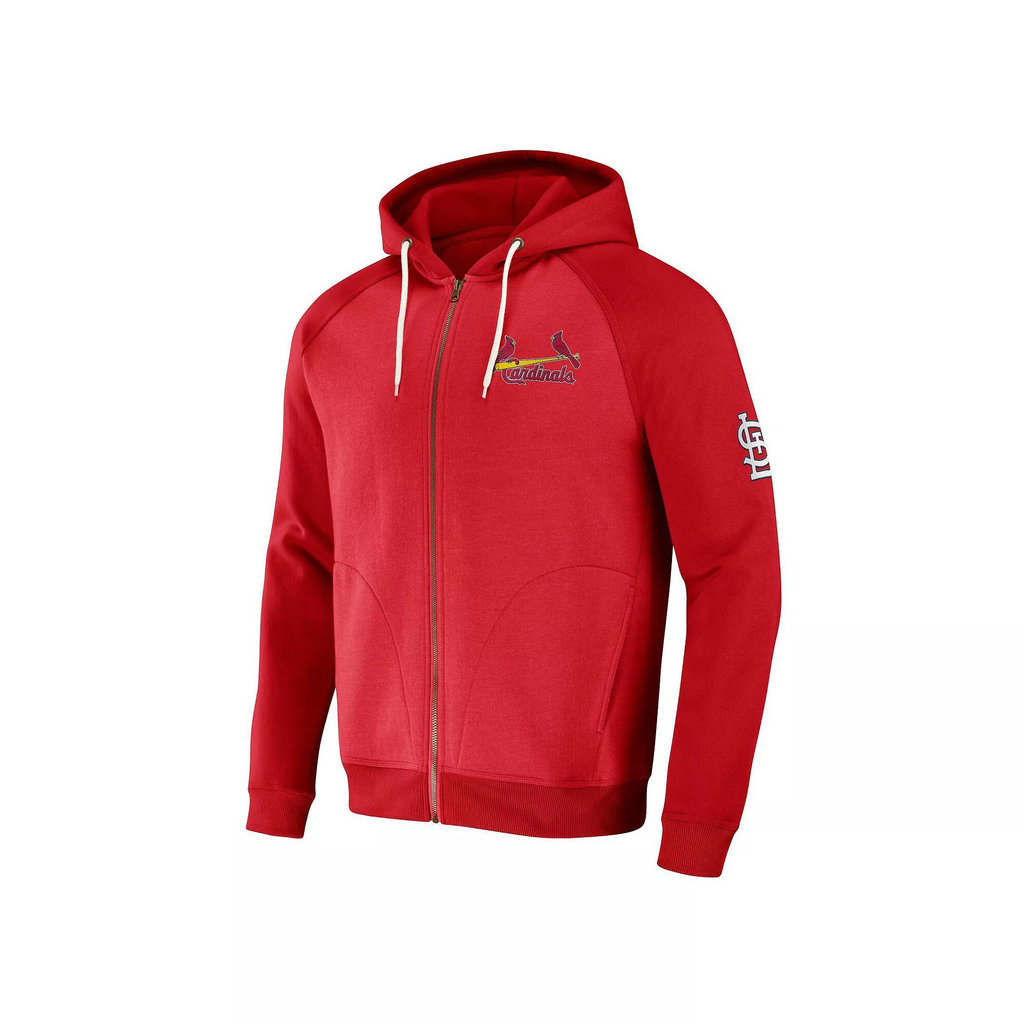 Men's Darius Rucker Collection by Fanatics Red St. Louis Cardinals Raglan Full-Zip Hoodie,  Product Image