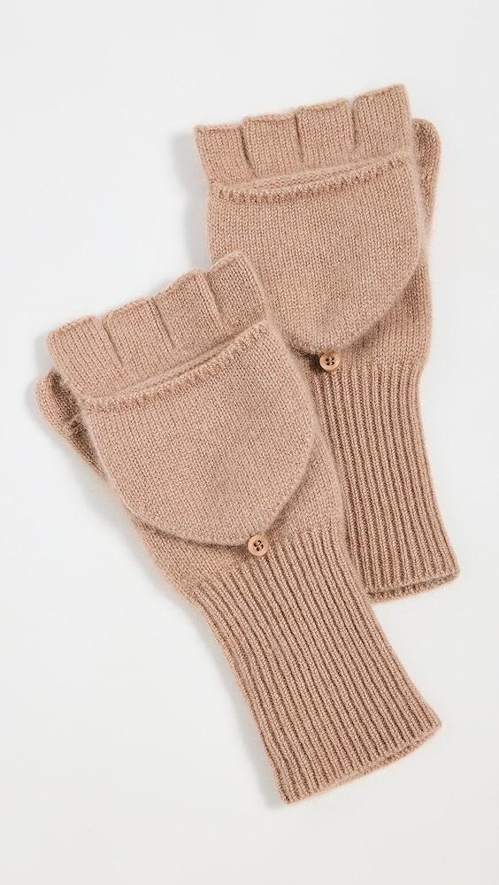 White + Warren Cashmere Pop Top Gloves | Shopbop Product Image