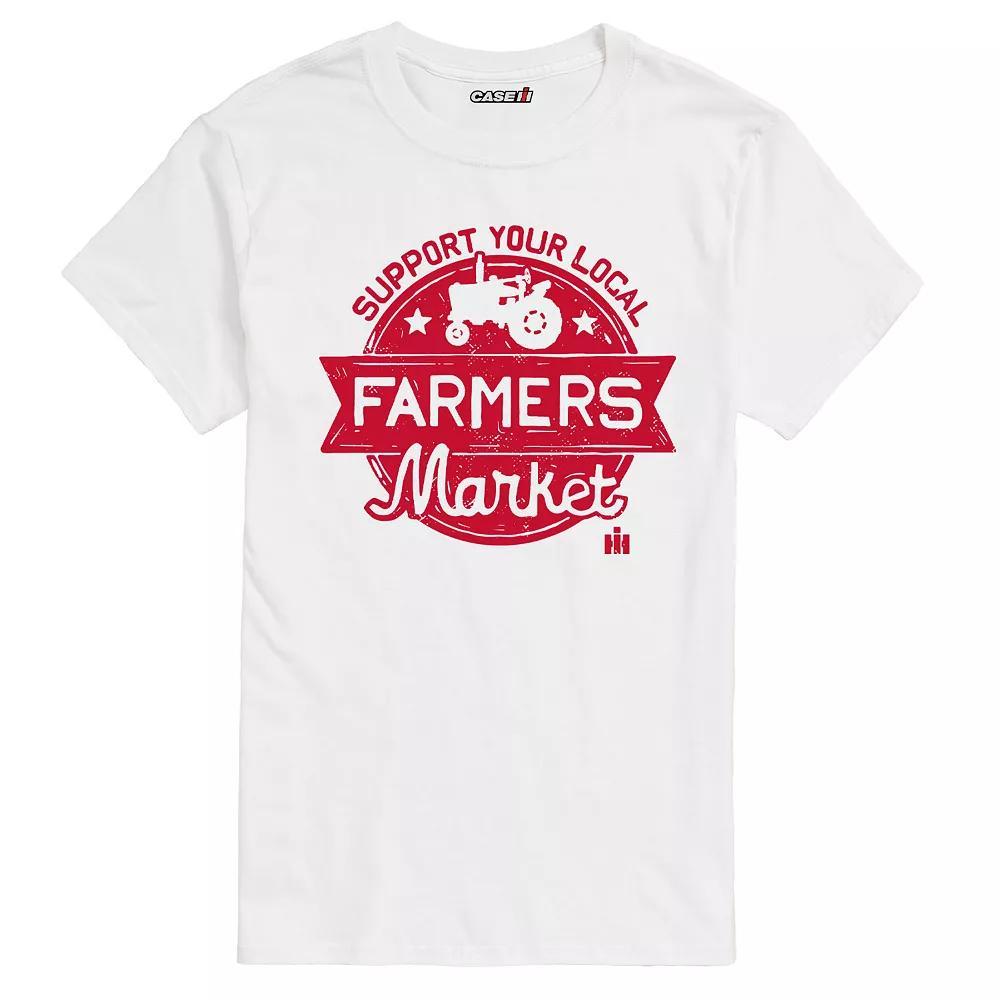 Men's Case IH Support Local Farmers Market Graphic Tee, Size: Small, Beige Product Image