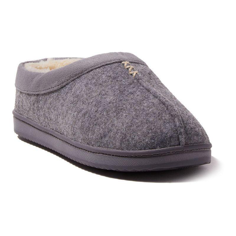 Dearfoams Wren High Vamp Womens Clog Slippers Light Grey Gray Product Image