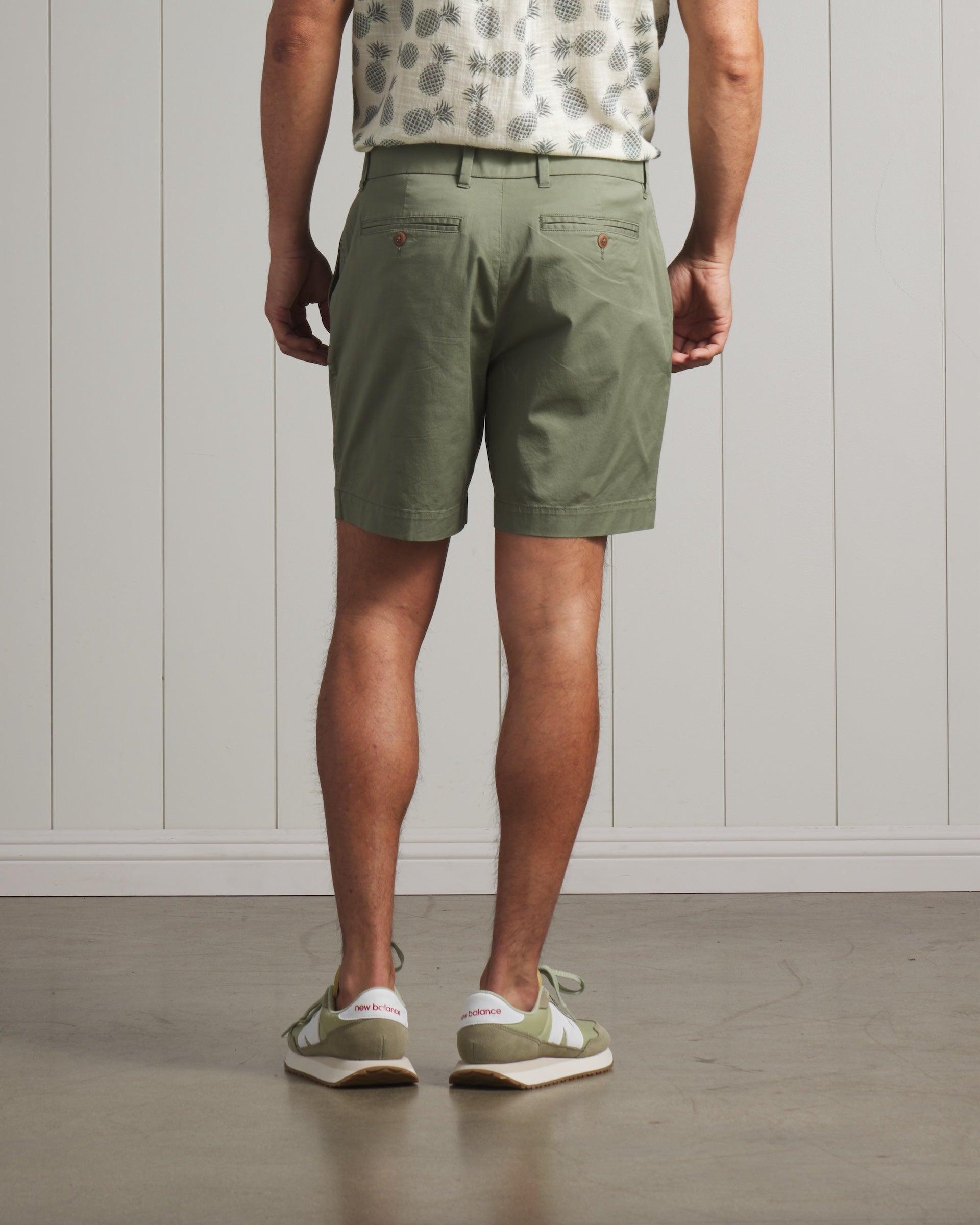 Thompson Flex Stretch Shorts 7"- Olivine Product Image