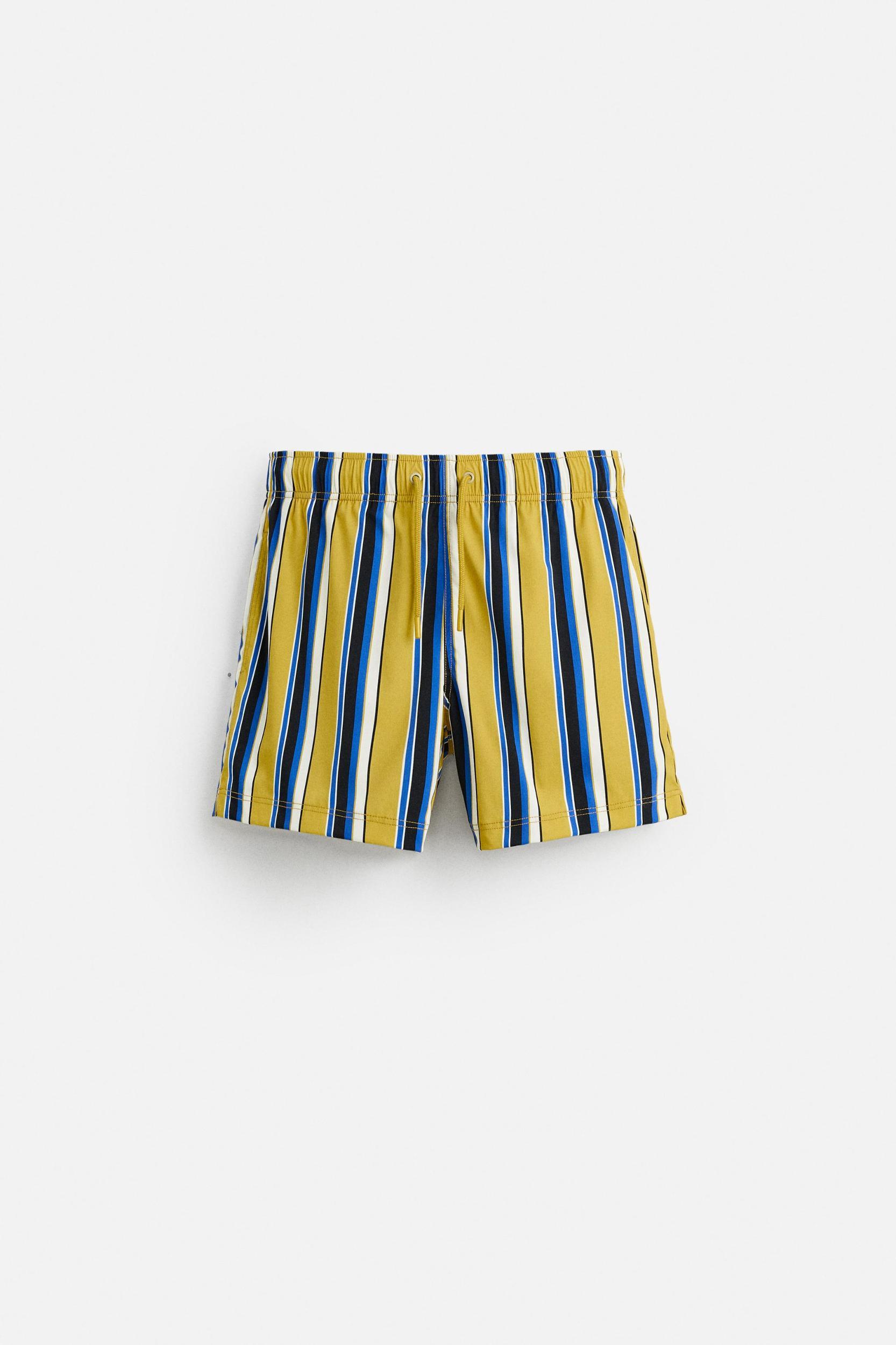 STRIPED MID-LENGTH SWIMSUIT Product Image