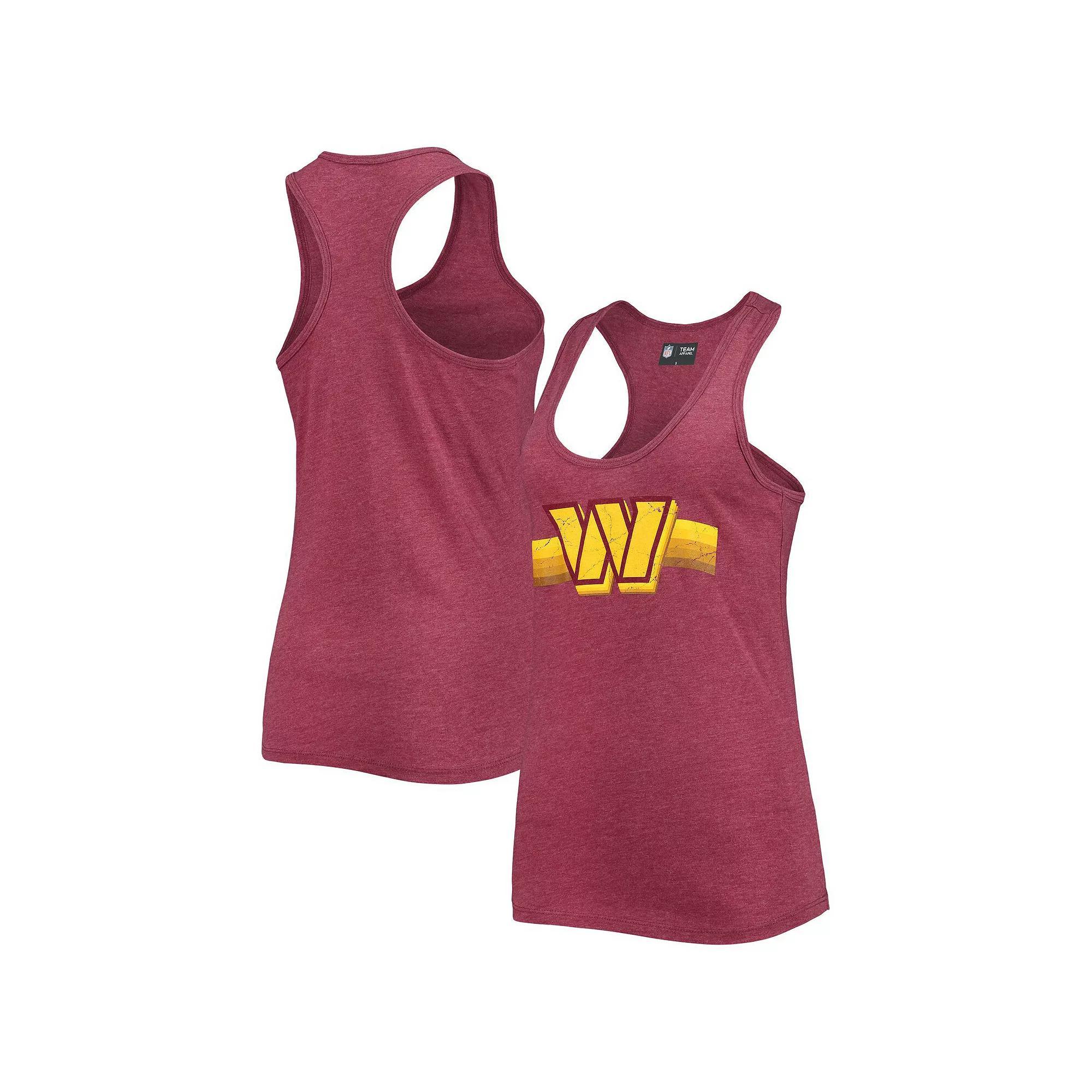 Women's New Era Burgundy Washington Commanders Scoop Neck Racerback Tank Top, Size: Medium, Wft Med Re Product Image
