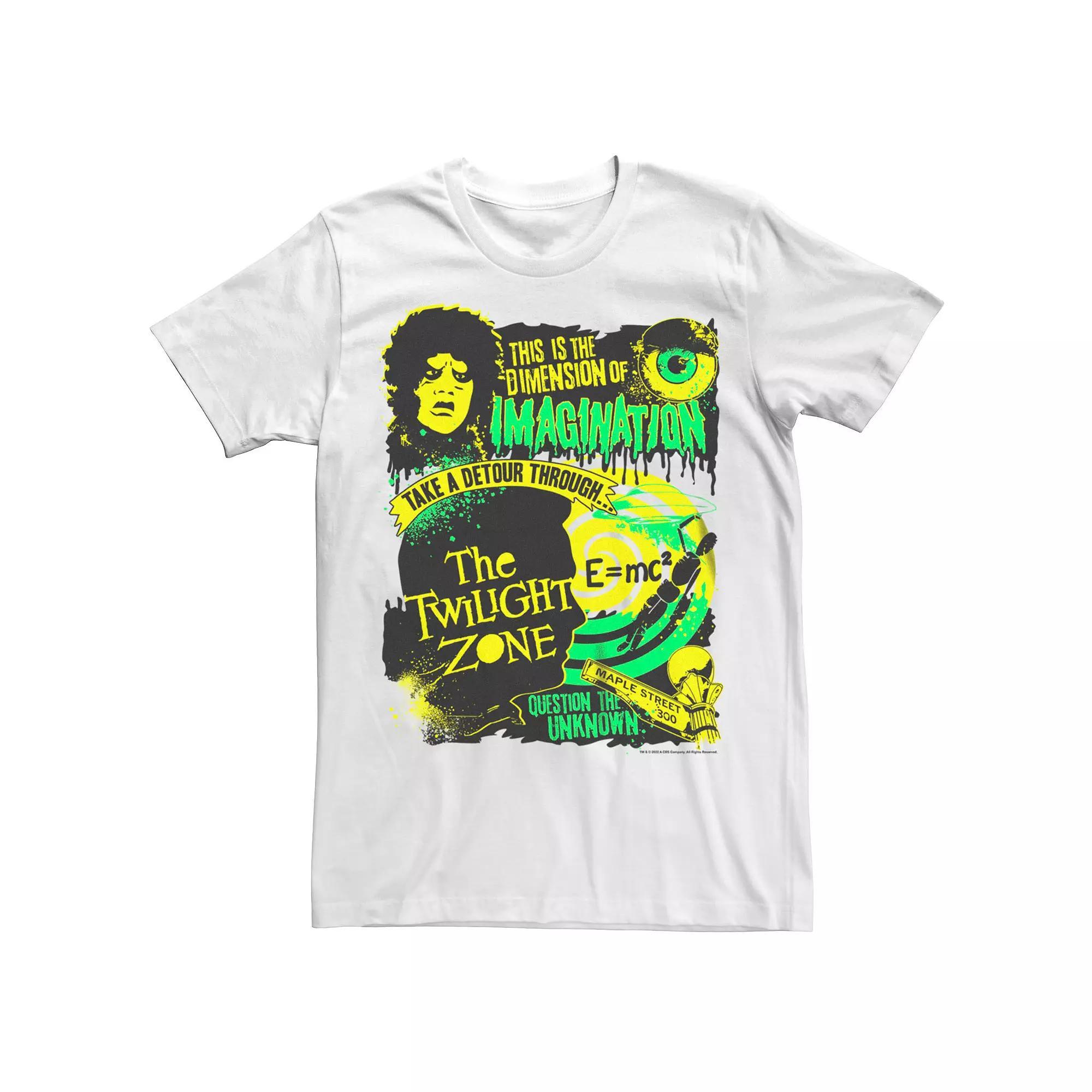 Men's The Twilight Zone Dimension Of Imagination Tee, Size: Medium, White Product Image