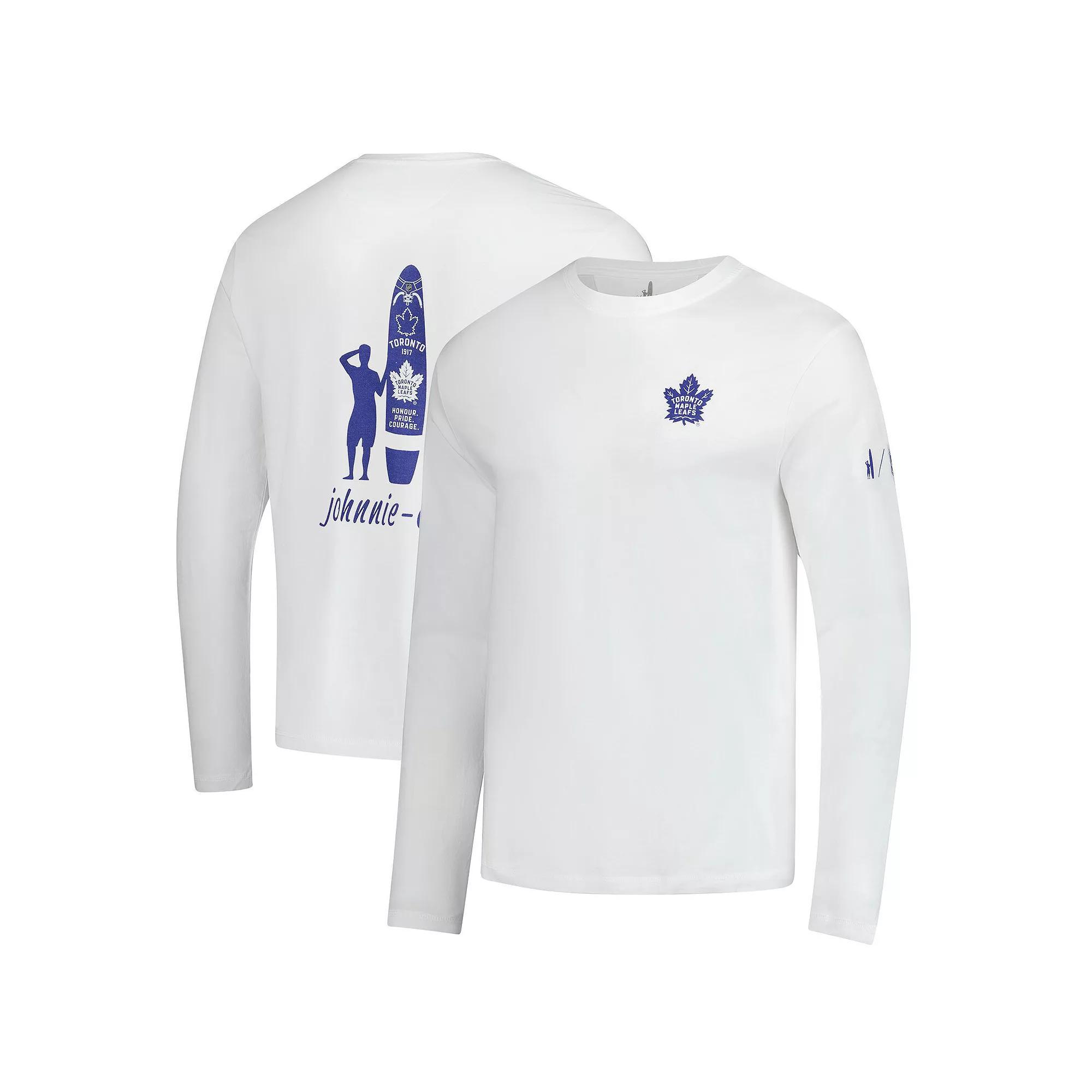 Men's johnnie-O White Toronto Maple Leafs Adam Long Sleeve T-Shirt, Size: Medium, Mpl White Product Image