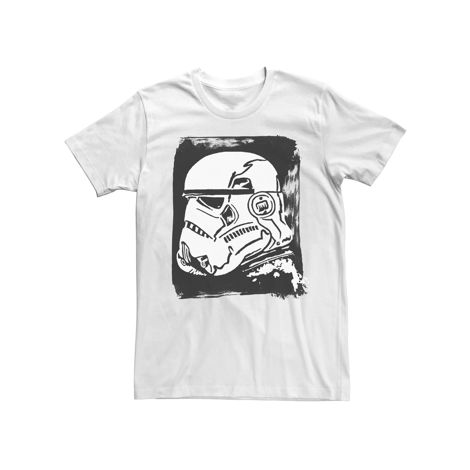 Men's Star Wars Stormtrooper Paint Smear Stamp Graphic Tee,  Product Image