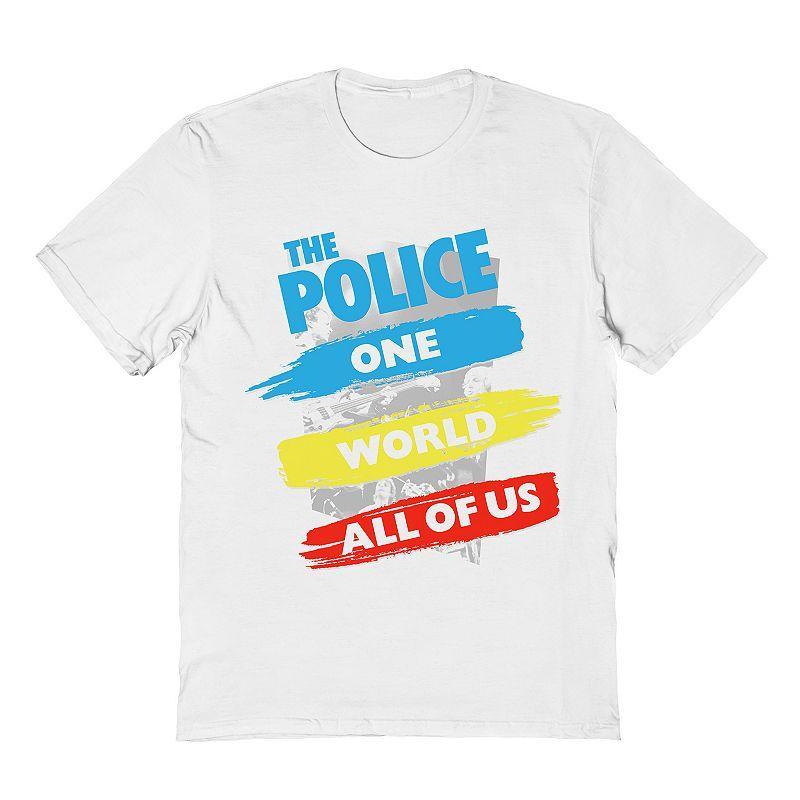 Men's The Police Tee, Size: XXL, White Product Image