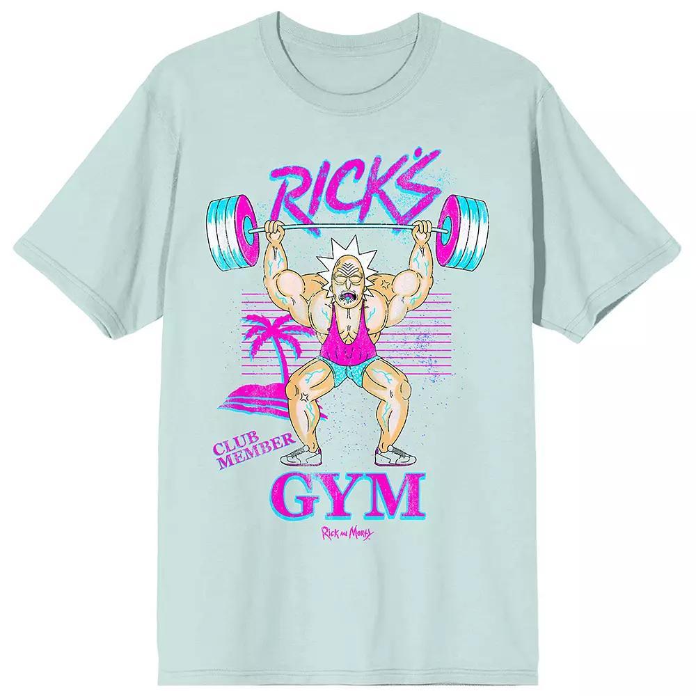 Men's Rick & Morty Ricks Gym Graphic Tee, Size: Medium, Blue Product Image