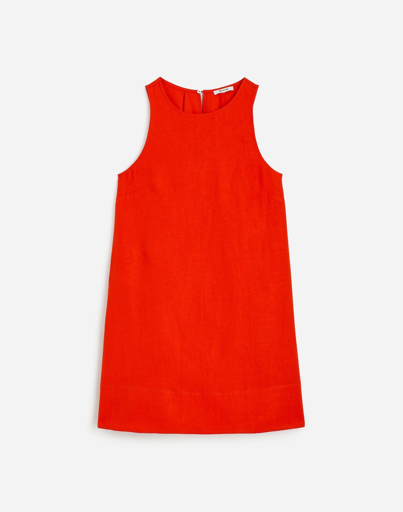 Mini Shift Dress in Linen Product Image
