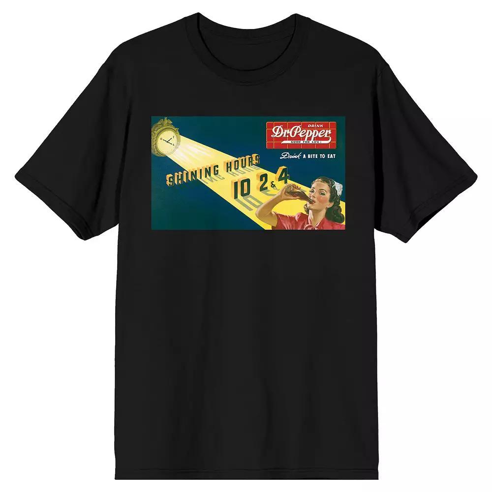 Men's Dr. Pepper Shining Hours Tee, Size: Large, Black Product Image