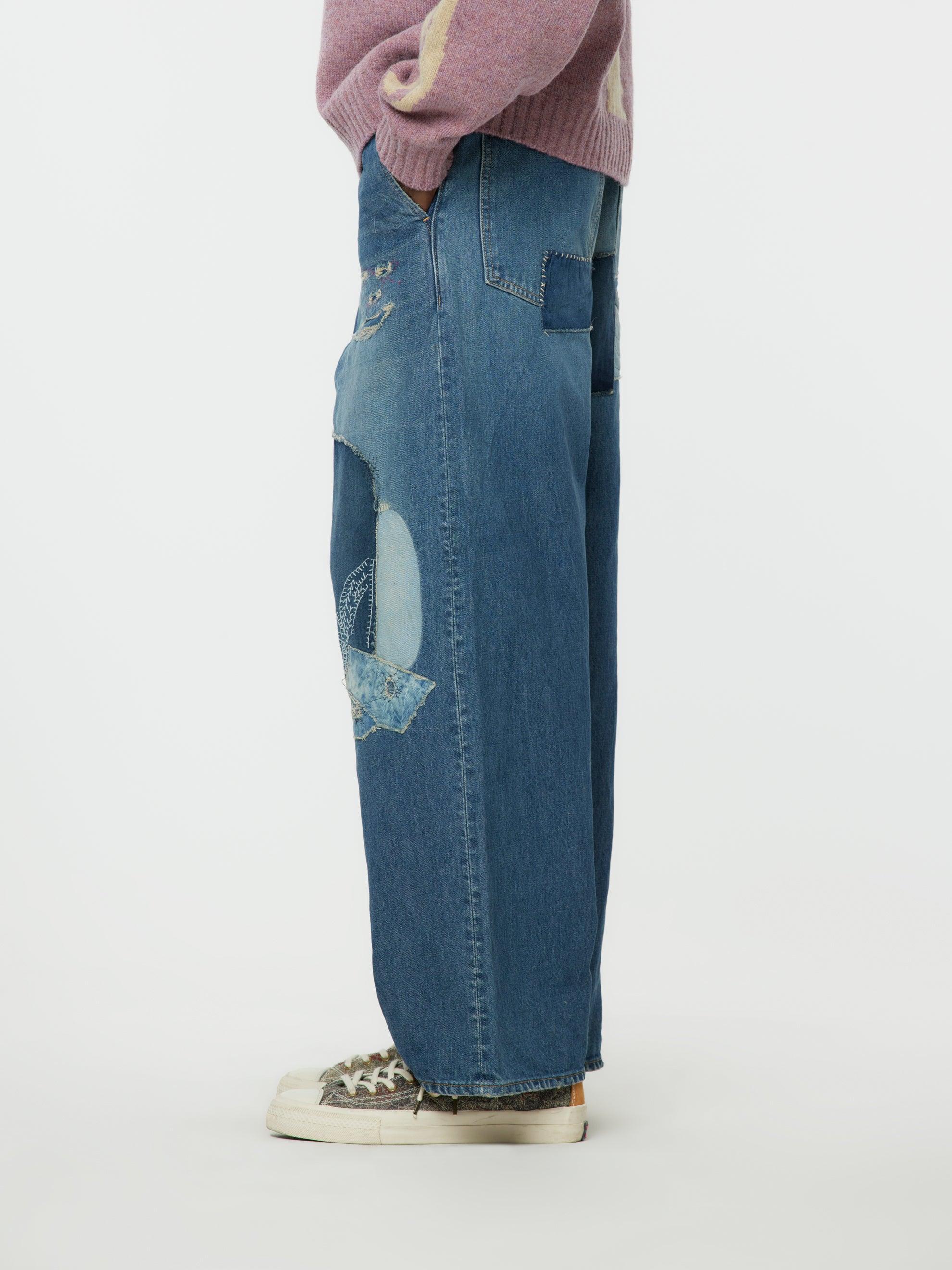 14oz Denim Port Baggy Hippie Pants Product Image