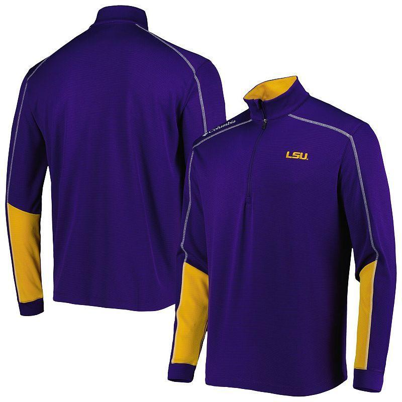 Men's Columbia Purple LSU Tigers Shotgun 2.0 Omni-Wick Quarter-Zip Jacket,  Product Image