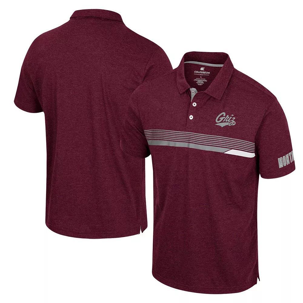 Men's Colosseum  Maroon Montana Grizzlies No Problemo Polo, Size: XL, Mon Red Product Image