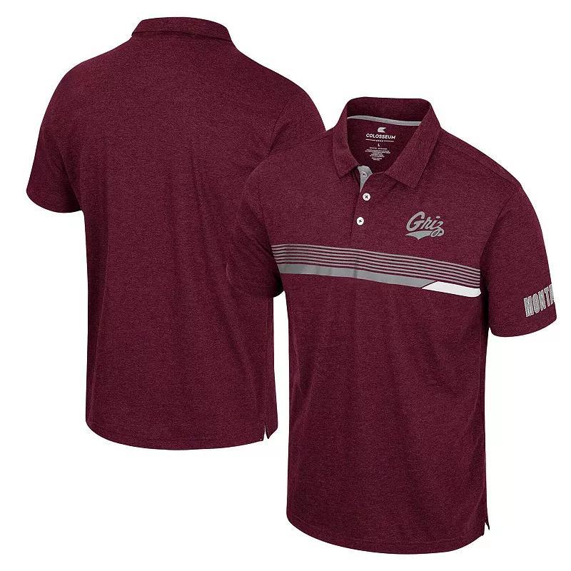 Men's Colosseum  Maroon Montana Grizzlies No Problemo Polo, Size: Medium, Mon Red Product Image