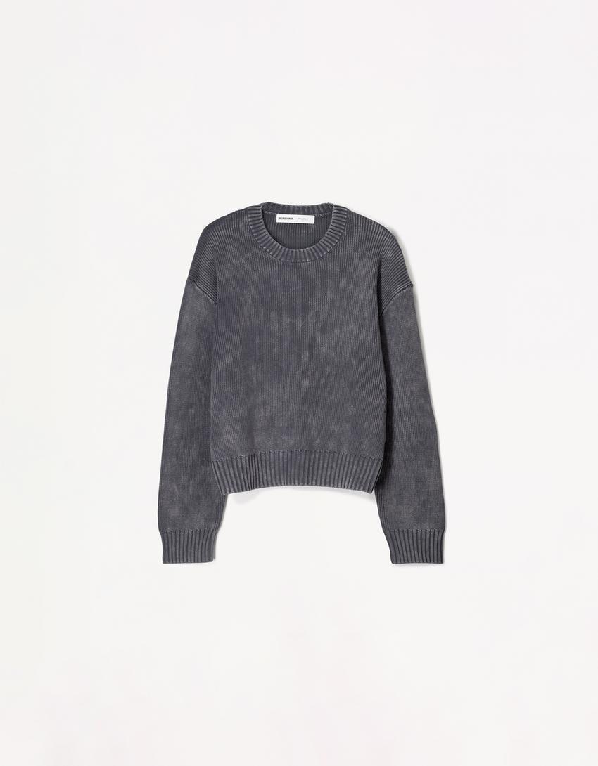 Faded boxy-fit sweater Product Image