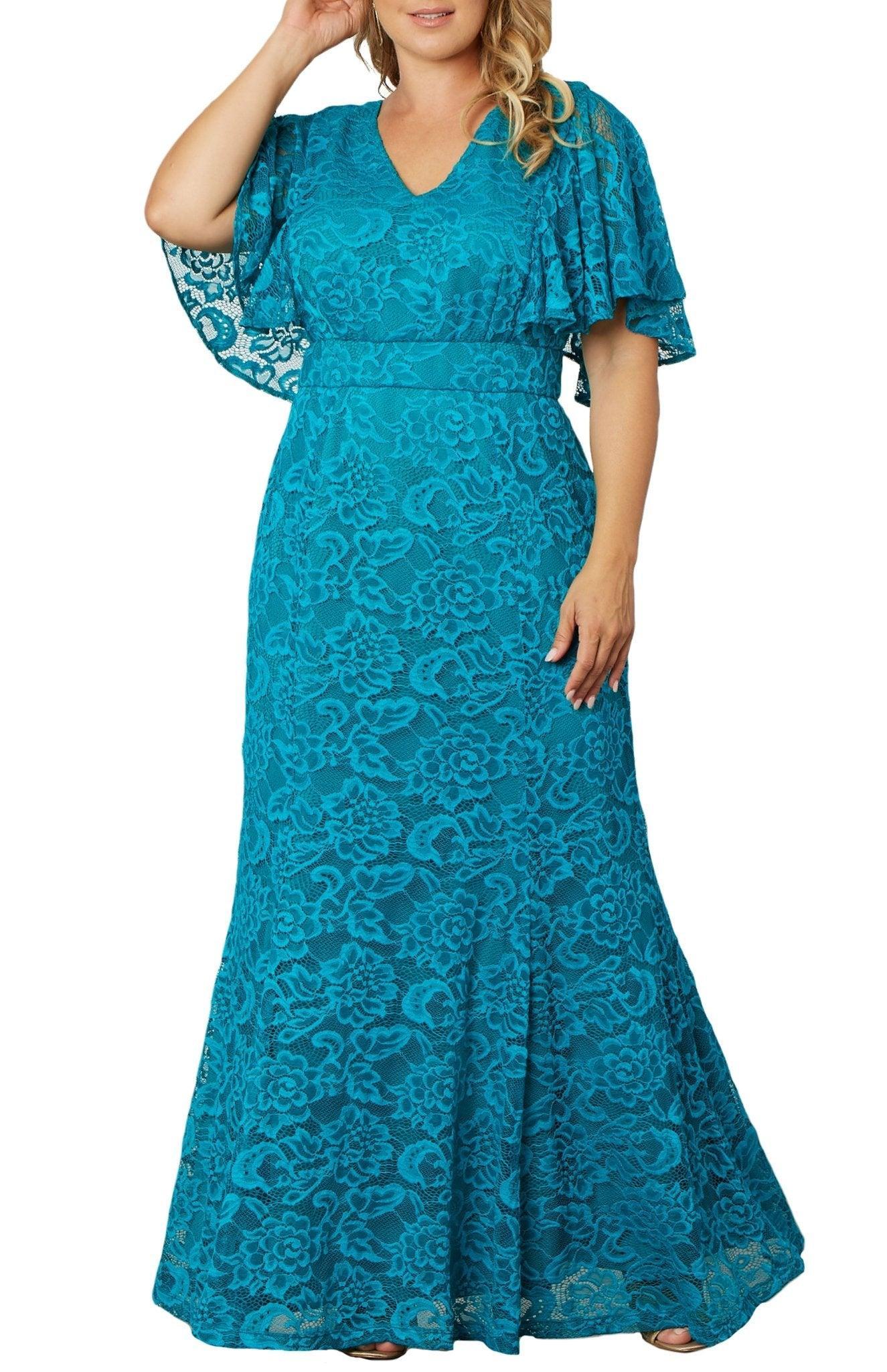 Duchess Lace Evening Gown - Plus Product Image