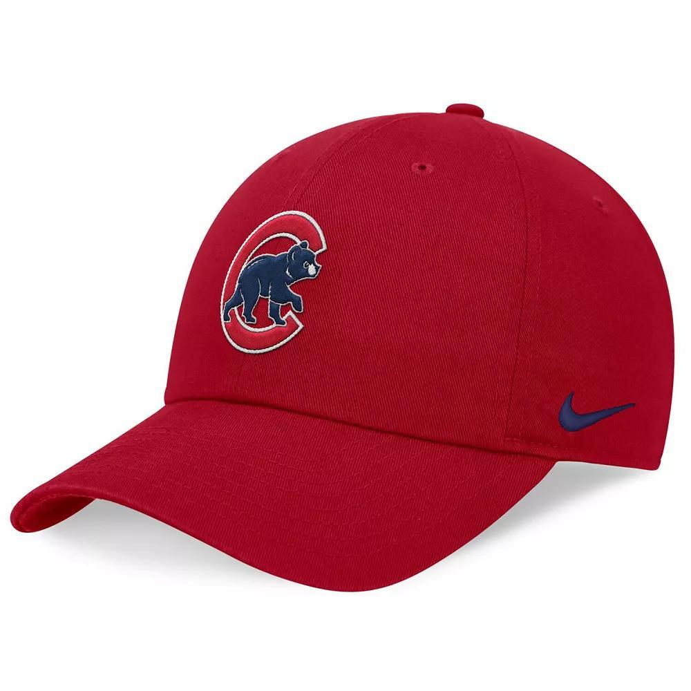 Men's Nike Red Chicago Cubs Evergreen Club Adjustable Hat, Size: Medium/Large Product Image