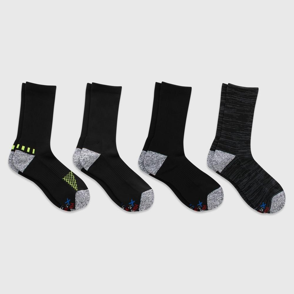 Hanes Premium Mens Performance Filament Crew Socks 4pk 6-12 Product Image