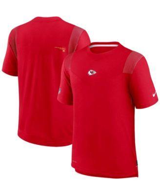 Mens Red Kansas City Chiefs Sideline Player Uv Performance T-shirt Product Image