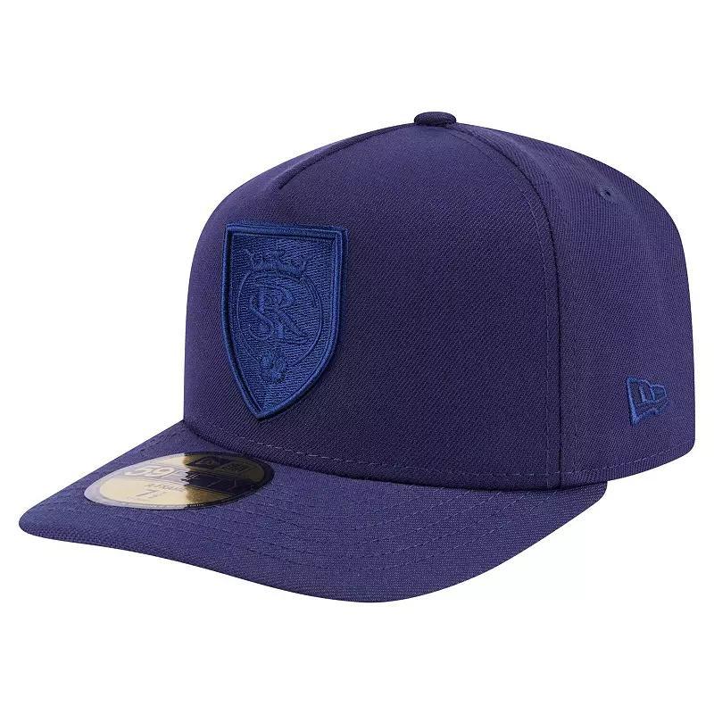 Men's New Era Navy Real Salt Lake Color Pack A-Frame 59FIFTY Fitted Hat,  Product Image