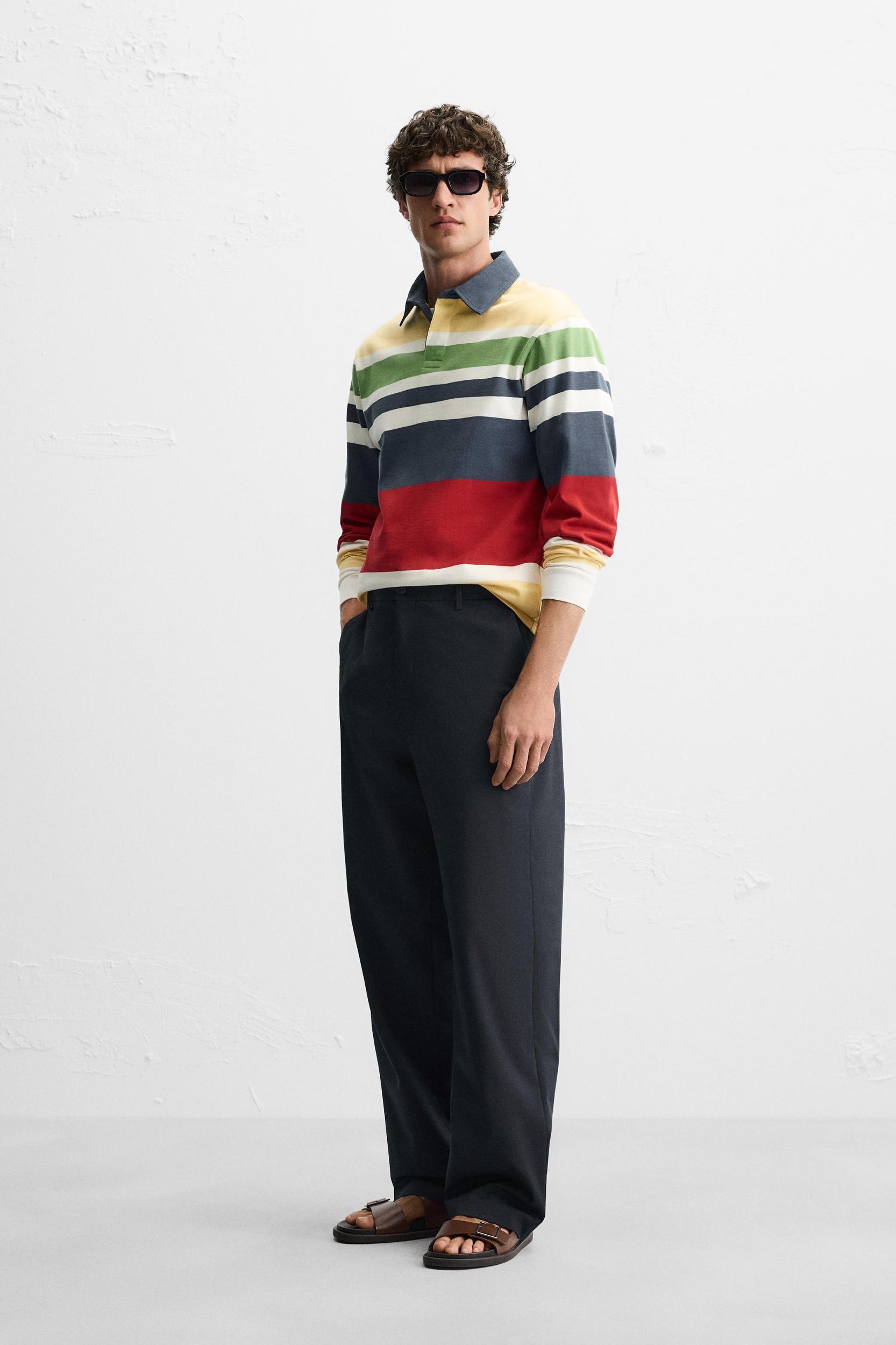 STRIPED POLO SHIRT Product Image