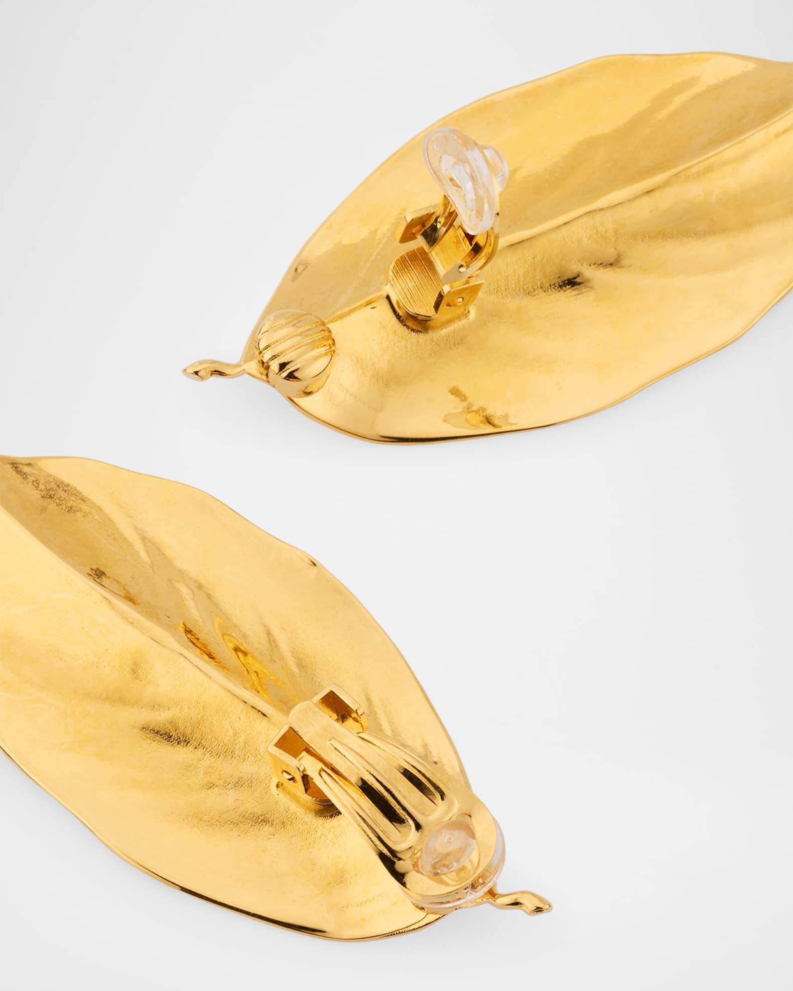 Large Leaf Statement Earrings Product Image