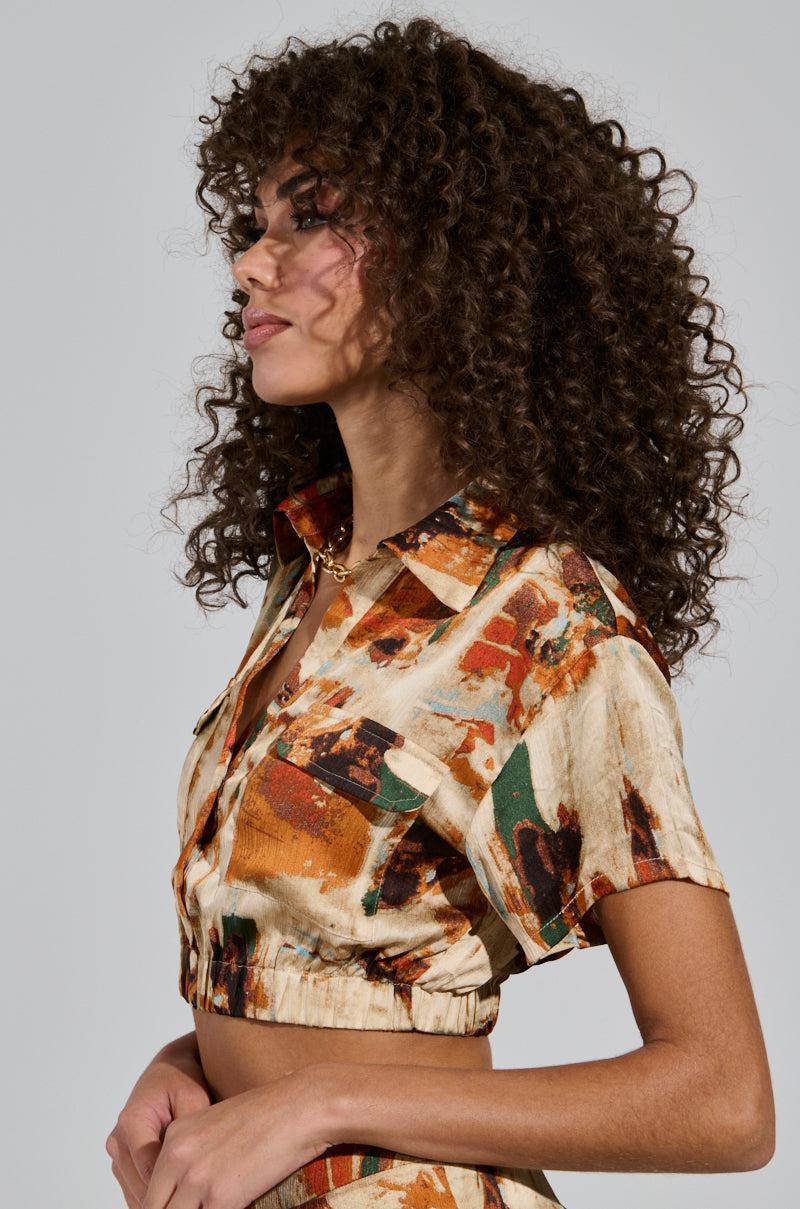 CRAZY PAIN BUTTON DOWN TOP Product Image