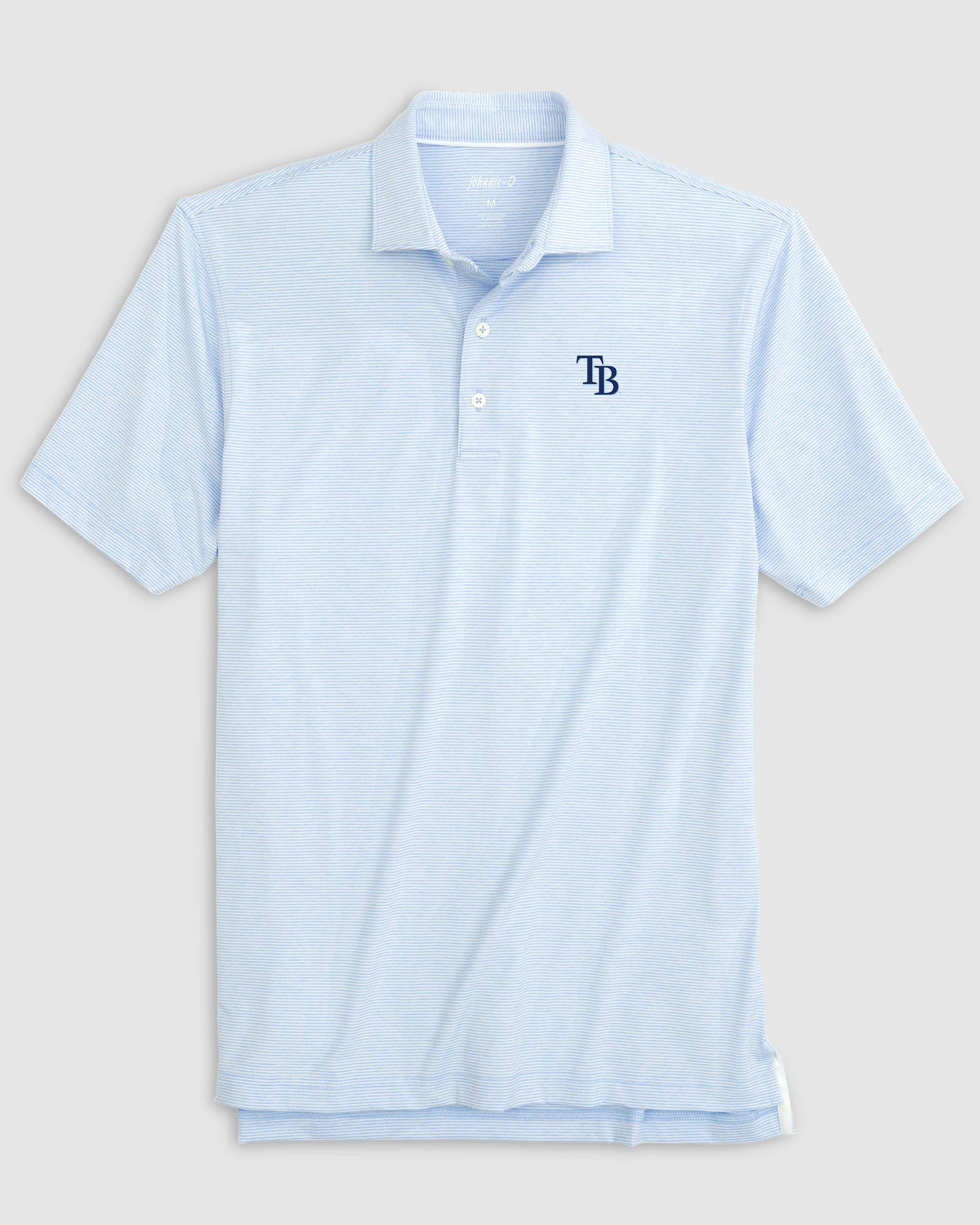 Seattle Mariners Lyndonn Striped Jersey Performance Polo Product Image