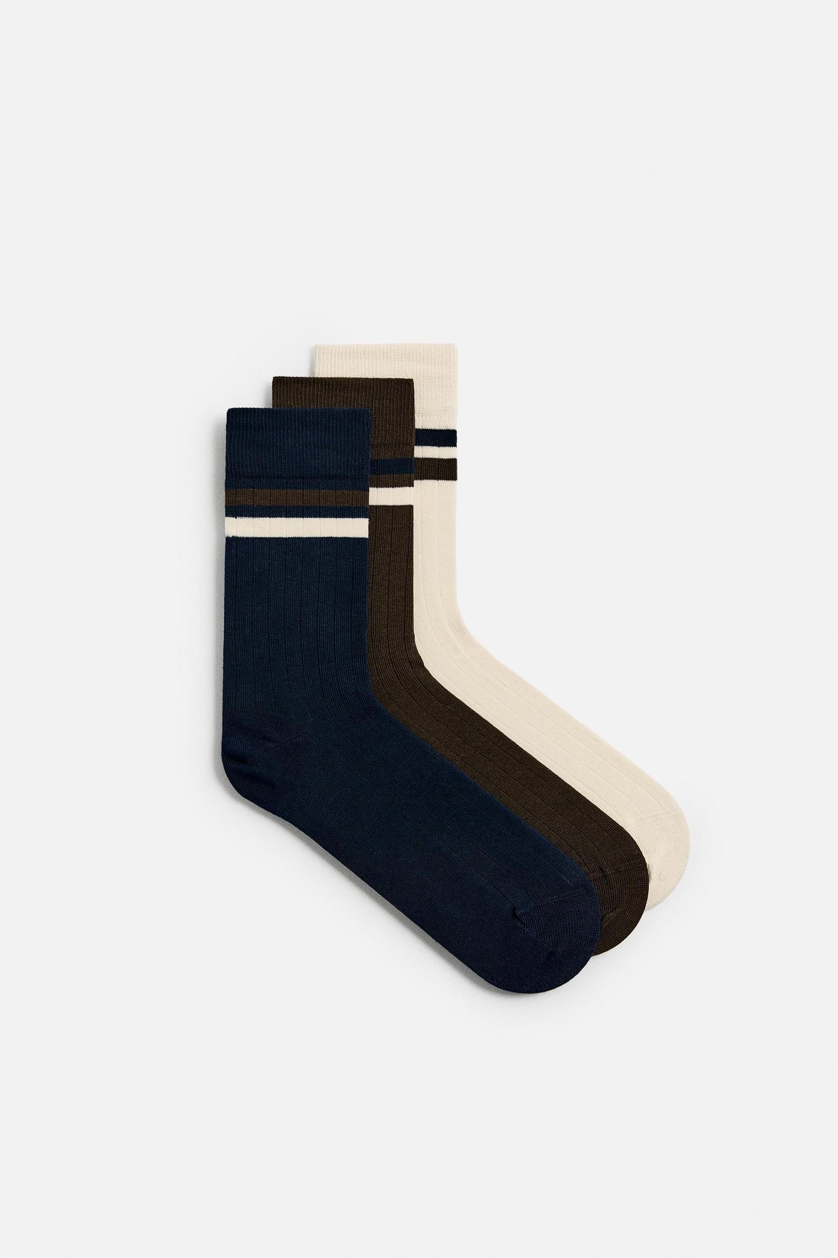 3-PACK OF TEXTURED SOCKS Product Image