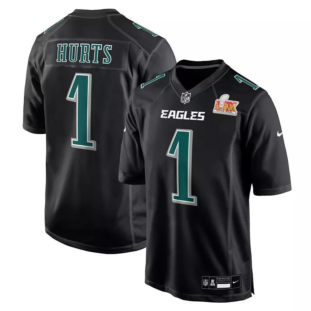 Men's Nike A.J. Brown Carbon Black Philadelphia Eagles Super Bowl LIX Fashion Game Player Jersey, Size: Medium Product Image