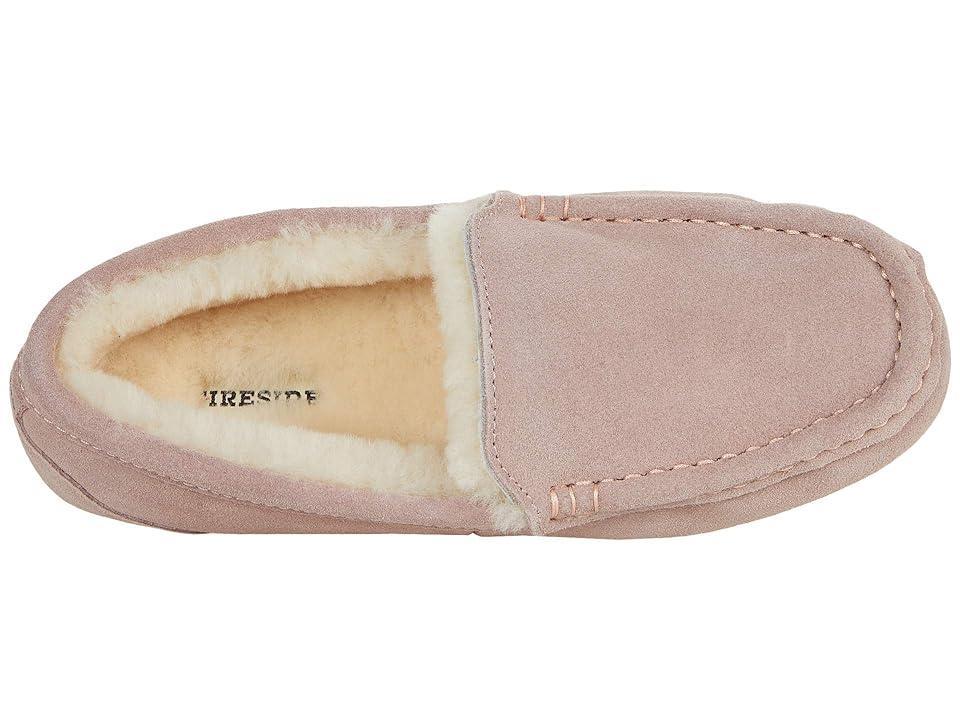 Fireside By Dearfoams Mel Wool-Lined Womens Moccasin Slippers Product Image