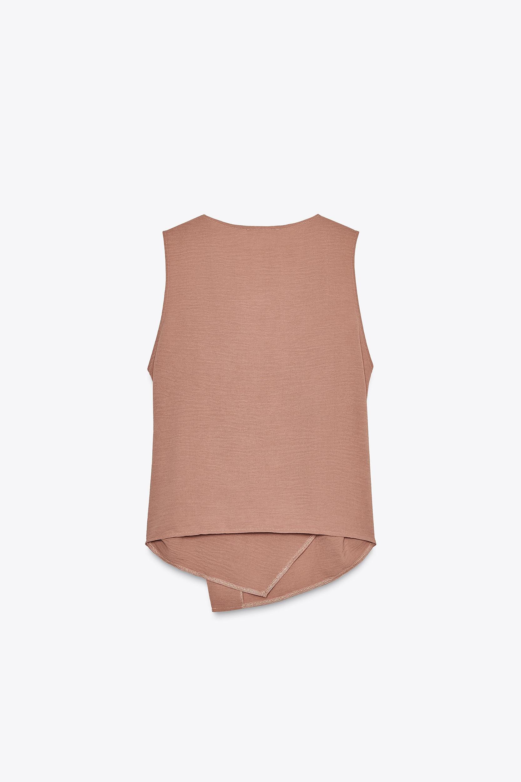 FLOWY WRAP VEST TOP Product Image