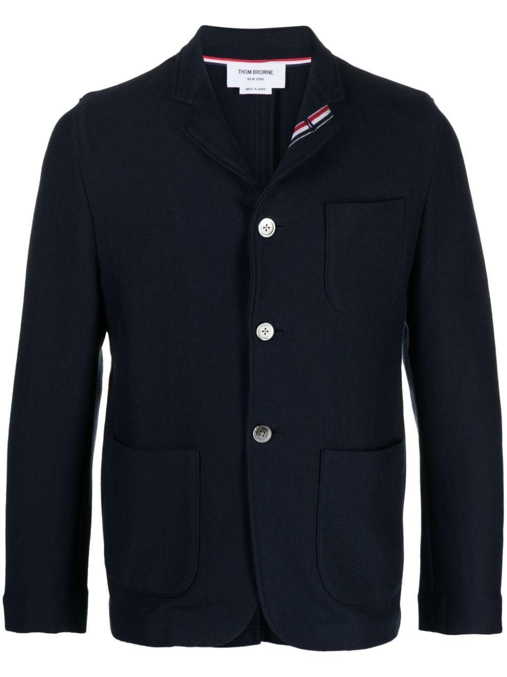 Rwb-stripe Cotton Blazer In Blue Product Image