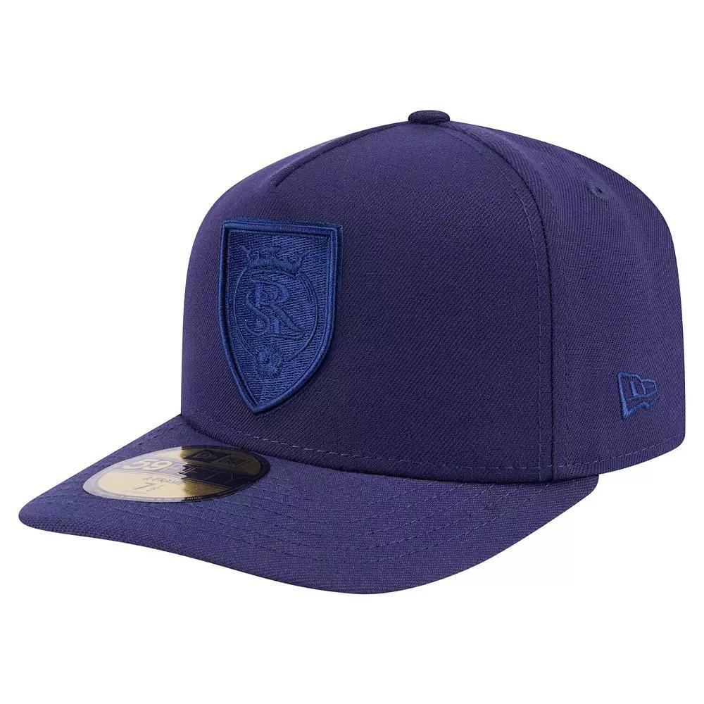 Men's New Era Navy Real Salt Lake Color Pack A-Frame 59FIFTY Fitted Hat,  Product Image