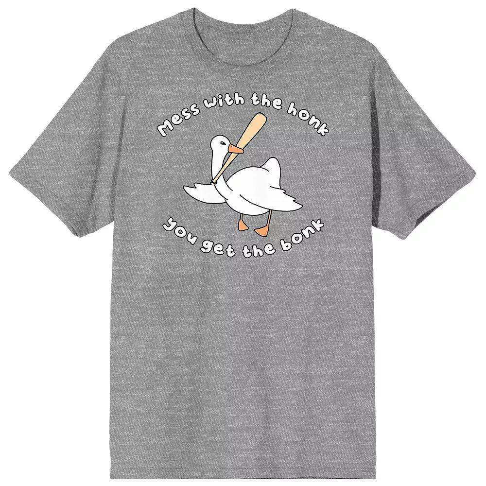 Men's Honk Honk Am Meme Goose Tee, Size: Small, Grey Product Image