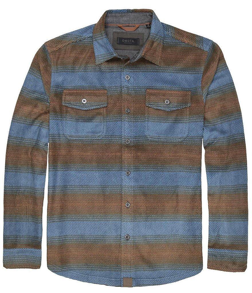 Dakota Grizzly Bowie Long Sleeve Blanket Stripe Woven Shirt Product Image