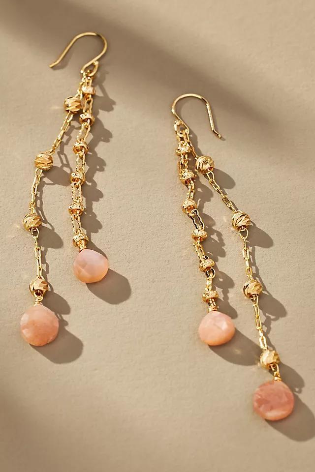 Pearl Tassel Drop Earrings Product Image