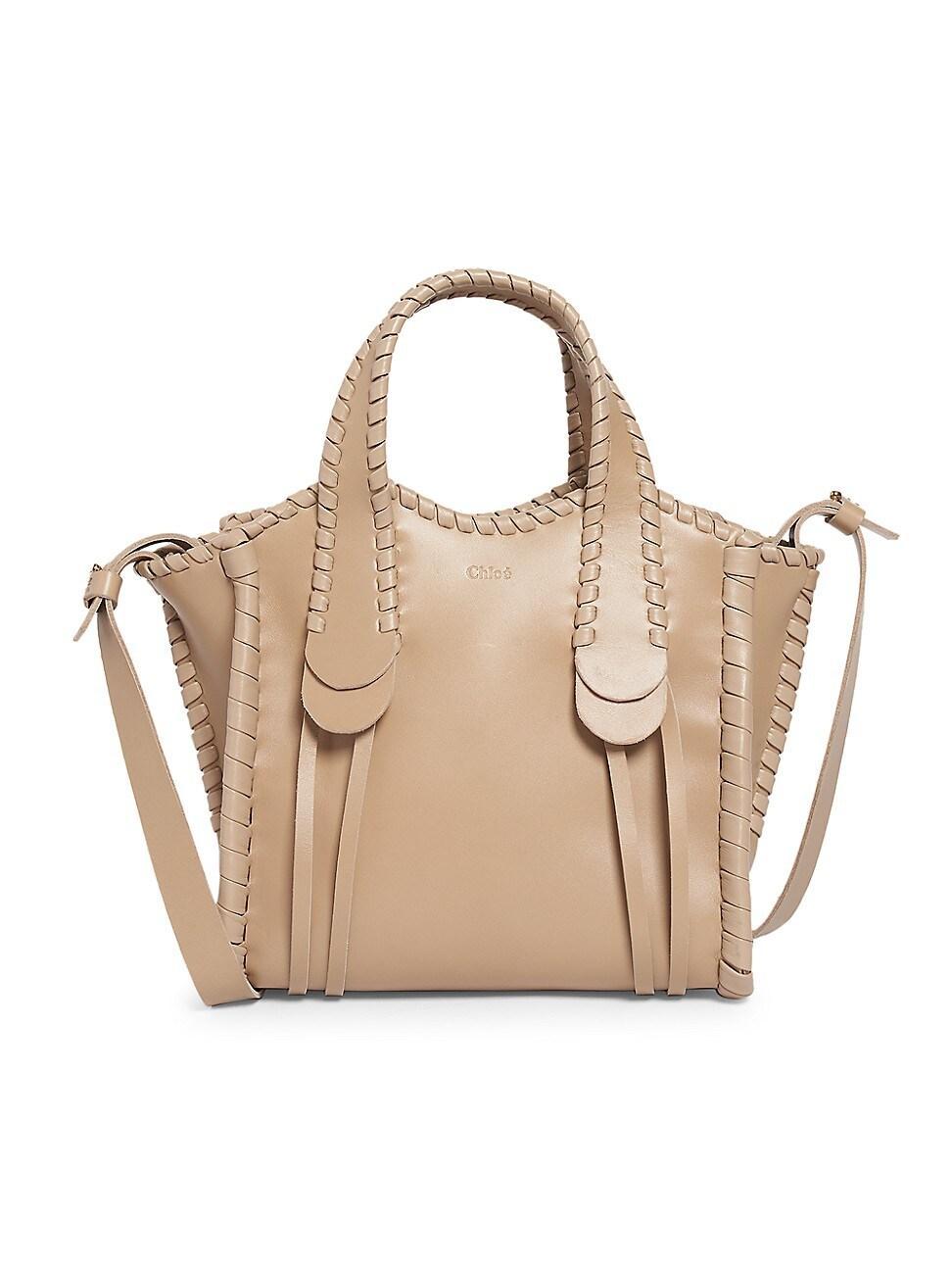 Chloe Mony Small Leather Tote Product Image