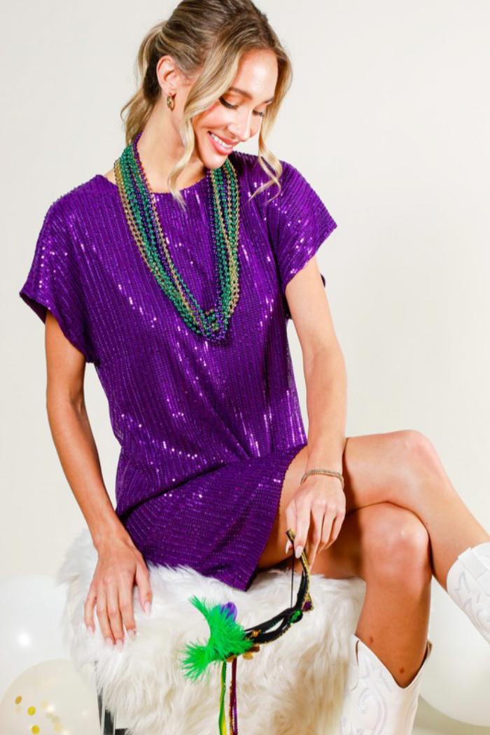 Sequin Mini Dress Product Image