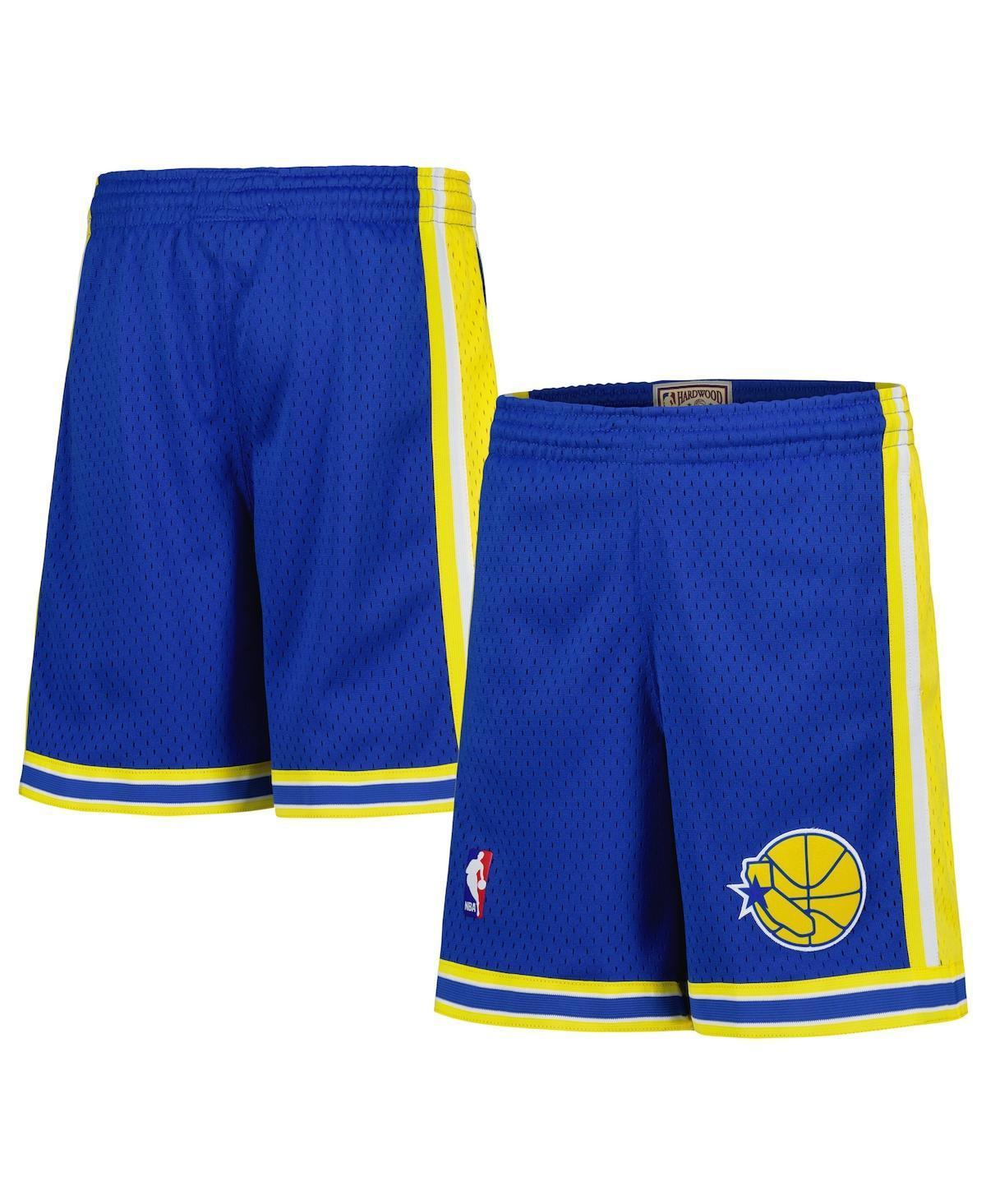 Youth Mitchell & Ness Royal Golden State Warriors Hardwood Classics Swingman Shorts, Boys Product Image