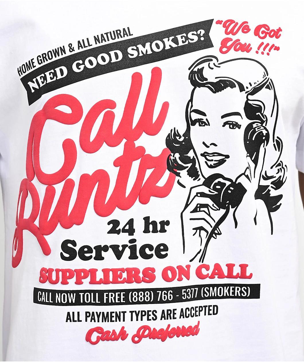 Runtz On Call White T-Shirt Product Image