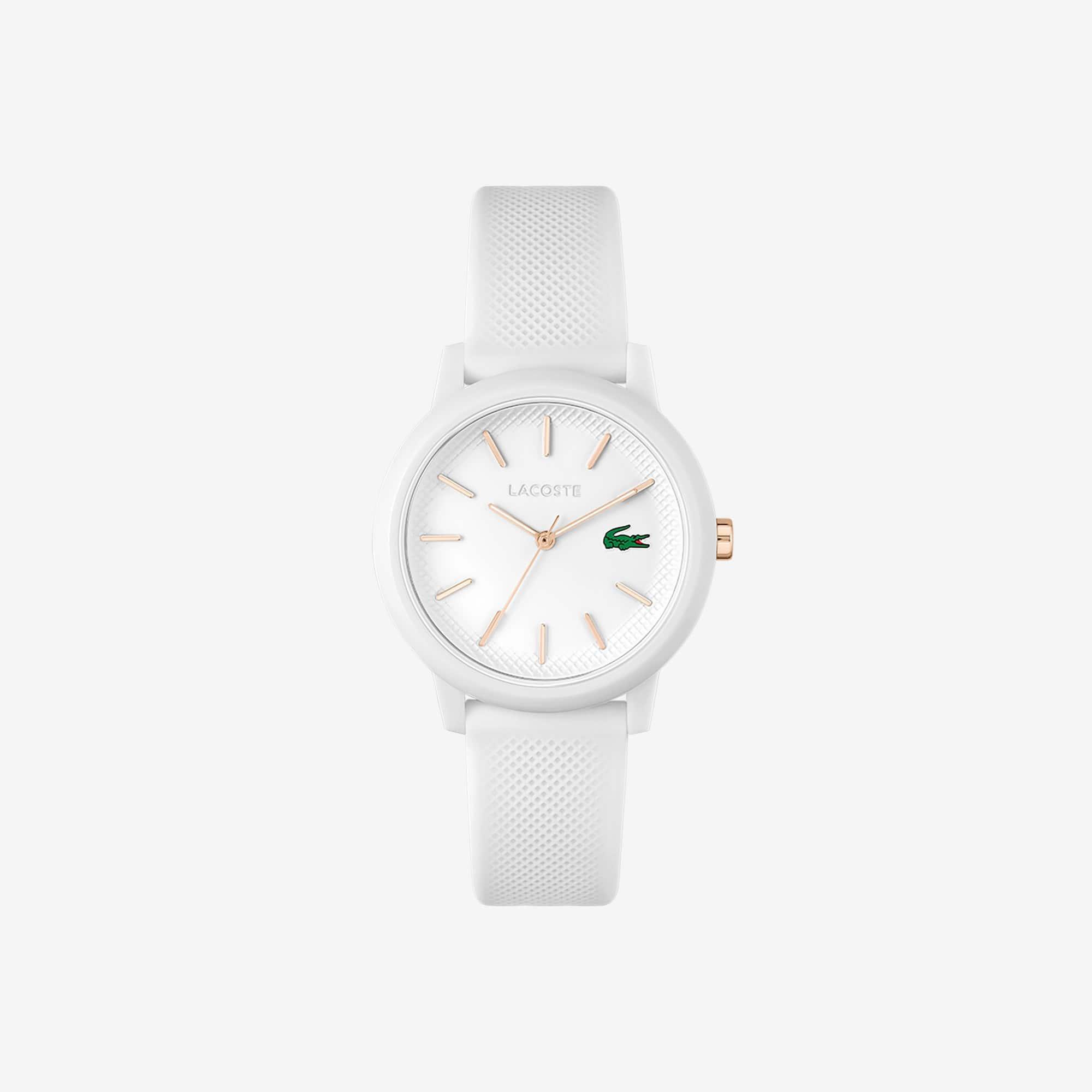 Women's Lacoste.12.12 White Silicone Strap Watch Product Image